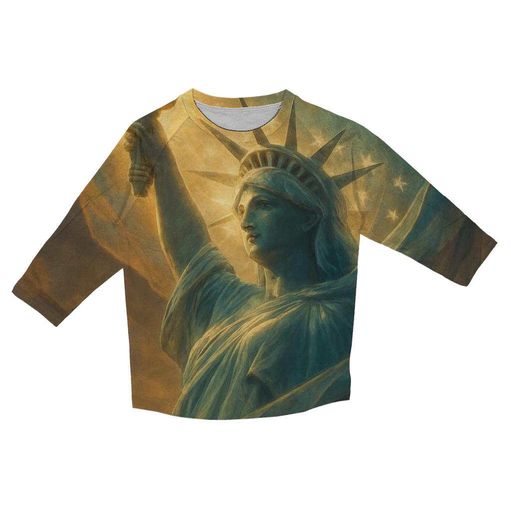 Liberty Halo Wrap custom 3/4 sleeve shirts