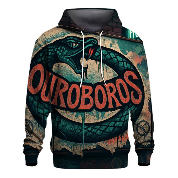 Urban Graffiti Ouroboros Banner graphic hoodies