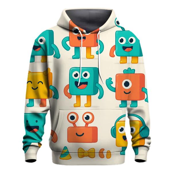 Playful Modular Monsters custom hoodies