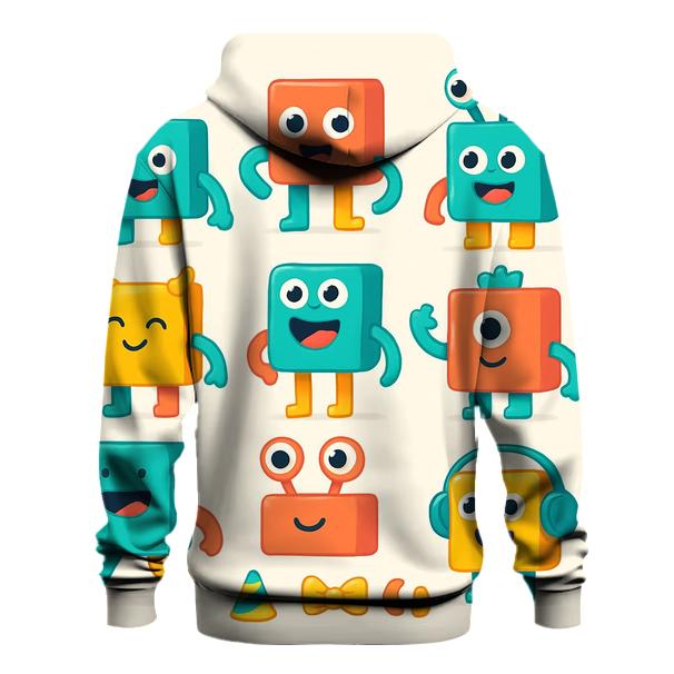 Playful Modular Monsters custom hoodies