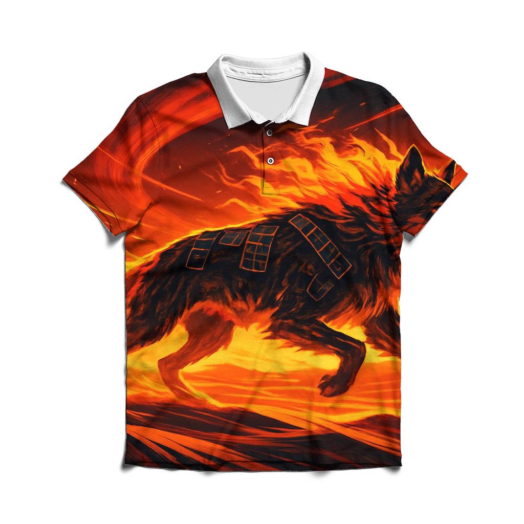 Solar Flare Tracker casual sports polo shirts