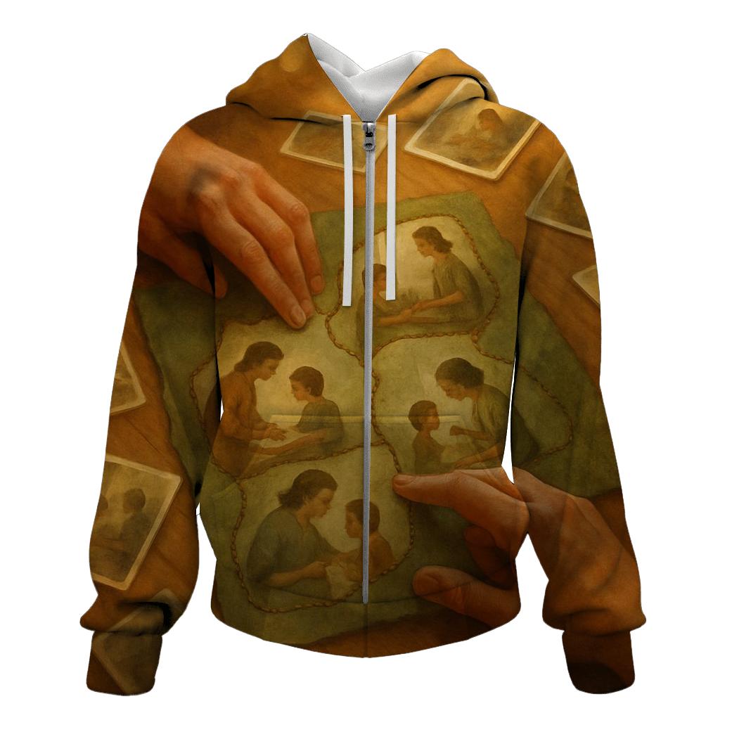 The Unspoken Map embroidered hoodies