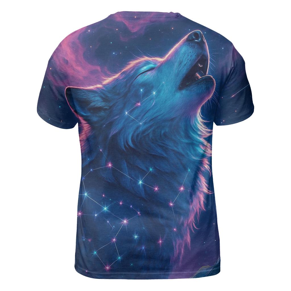 Nebula Howl Sentinel creative print fashion shirts