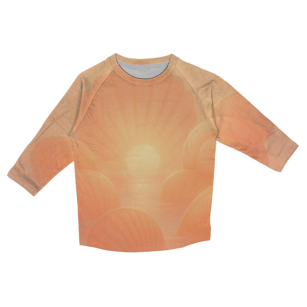 Coral Dawn Harmony stylish quarter sleeve tops