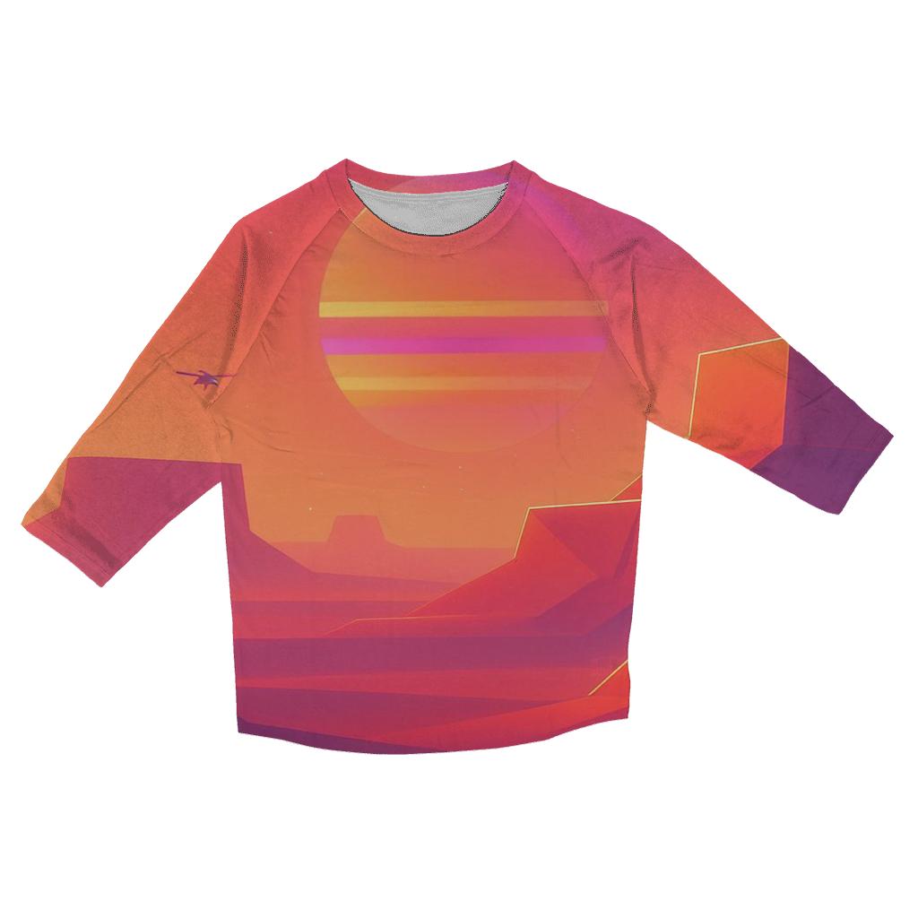 Sunset Circuit Mirage designer 3/4 sleeve blouses