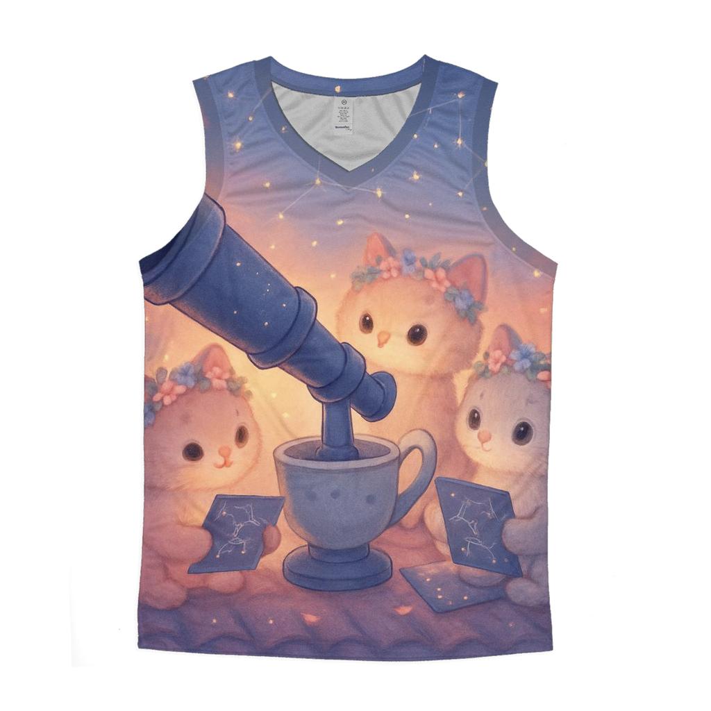 Stargazer Tea Party designer workout tanks