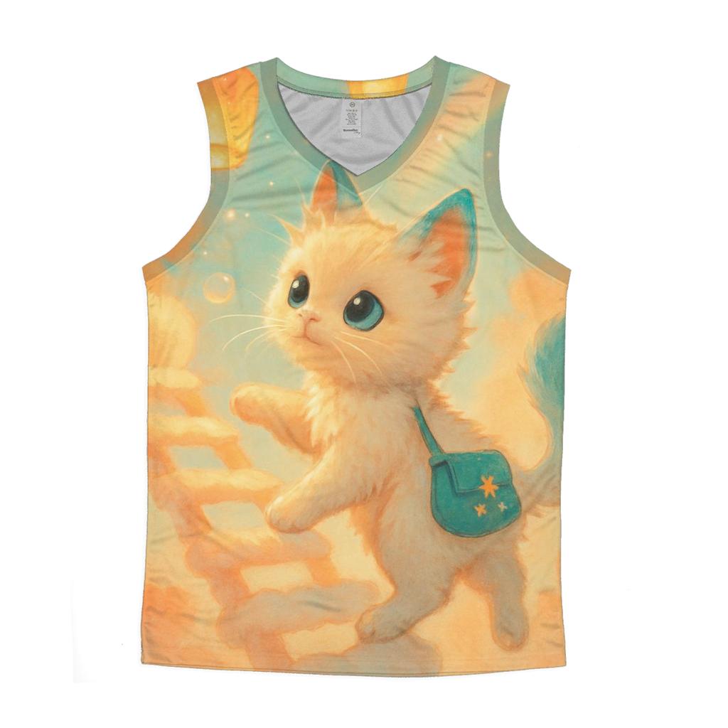 Cloud Ladder Explorer graphic print tank tops