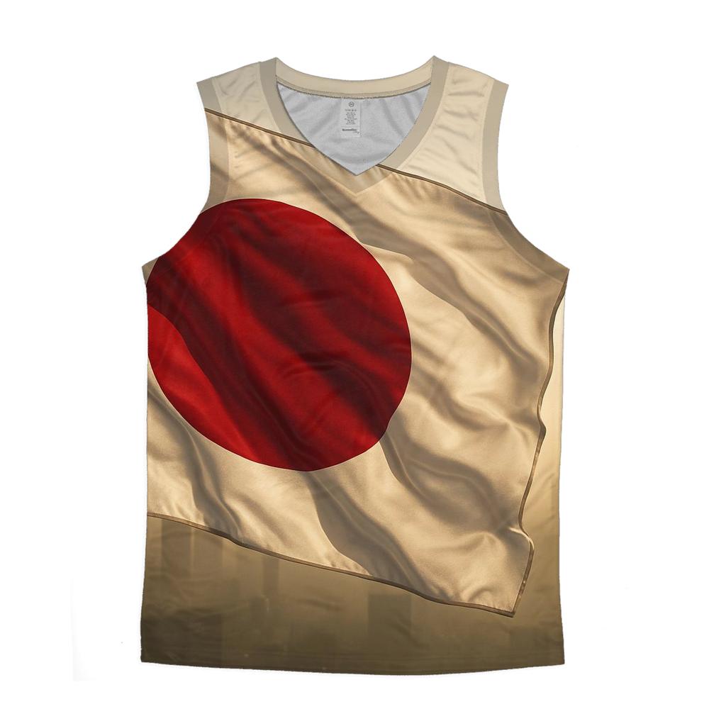 Rising Sun Fabric cotton sleeveless tops