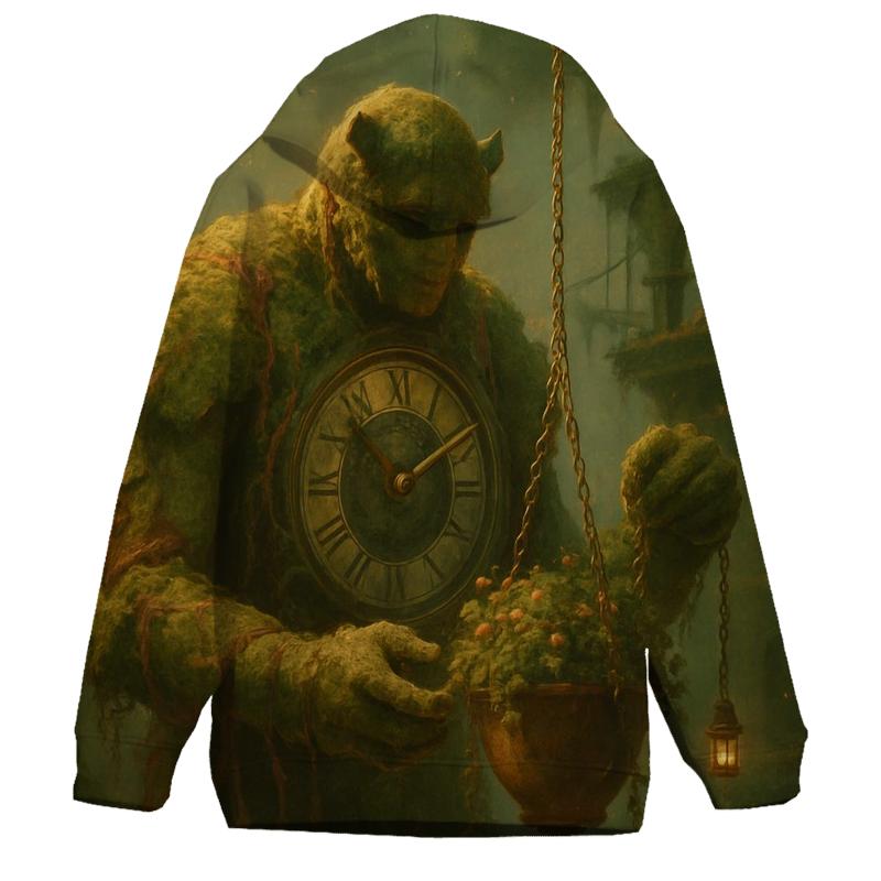 Clocktower Garden Golem designer hoodies