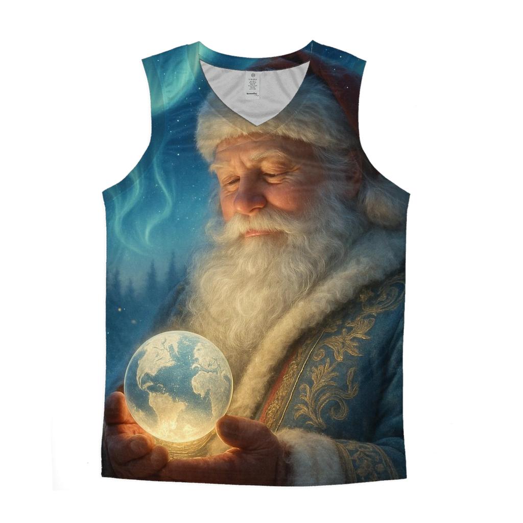 Grand Aurora Santa Portrait casual summer tank tops