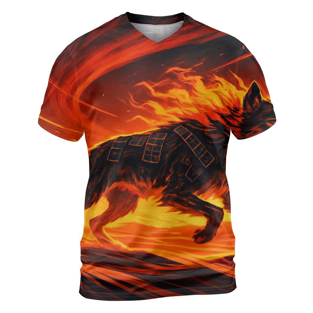 Solar Flare Tracker artistic all-over print tops