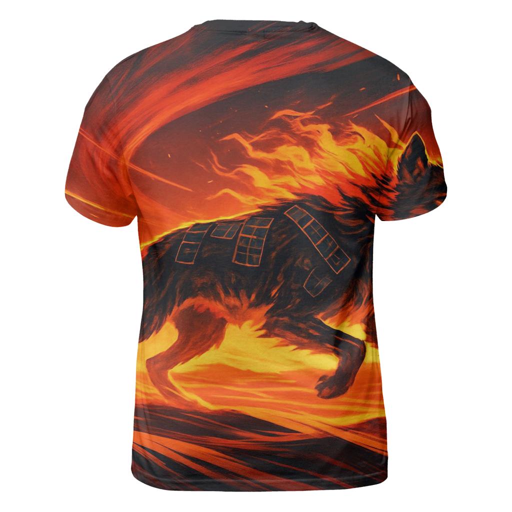 Solar Flare Tracker artistic all-over print tops