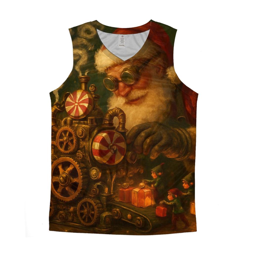 Candy Engine Santa stylish racerback tanks