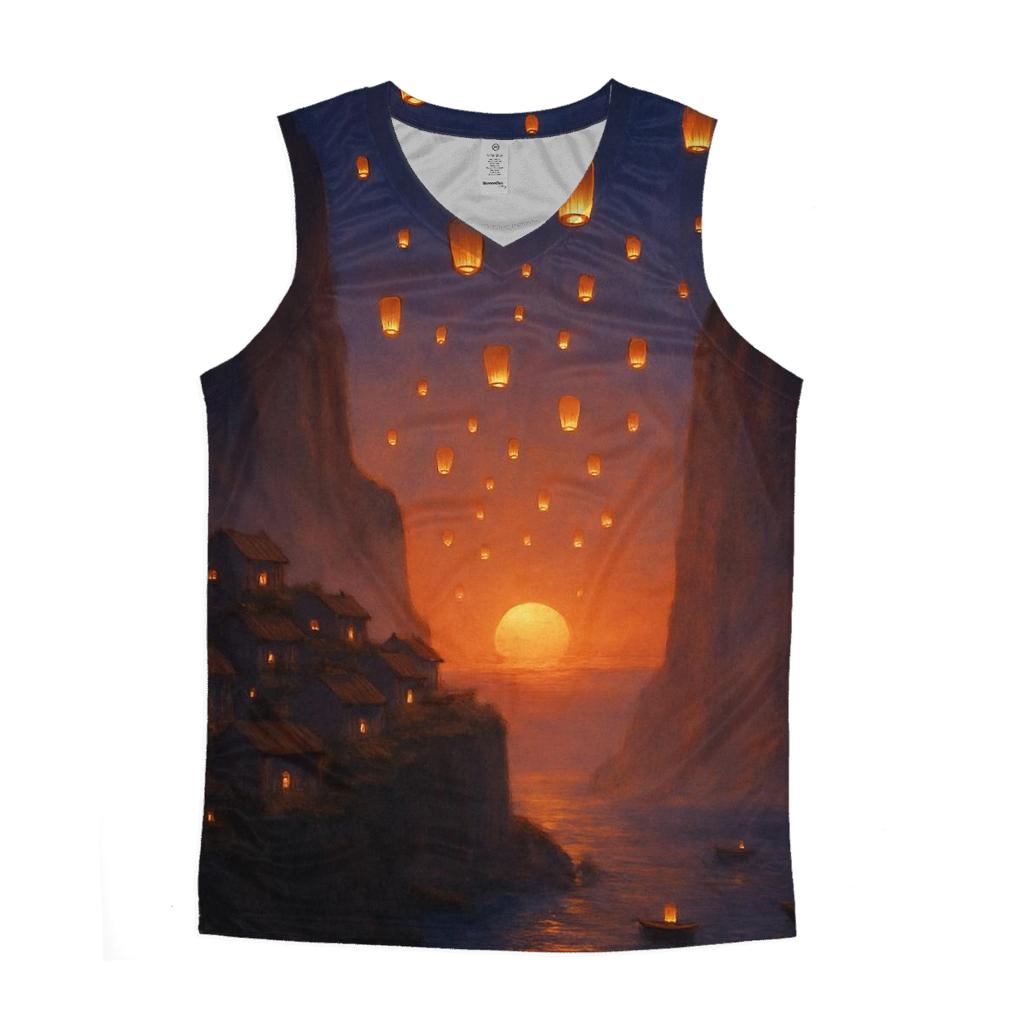  Indigo Cliff Lanterns custom tank tops