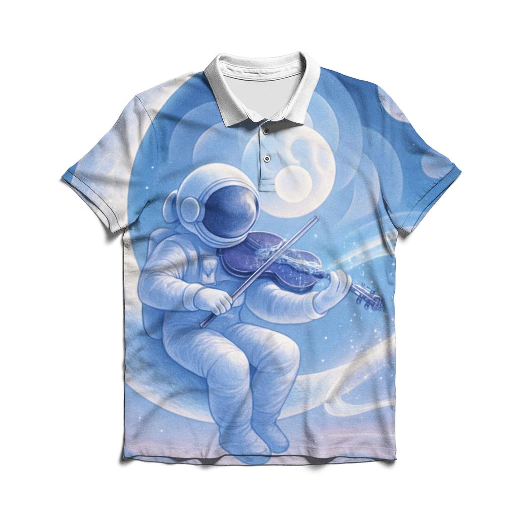 Moonphase Serenade custom polo shirts