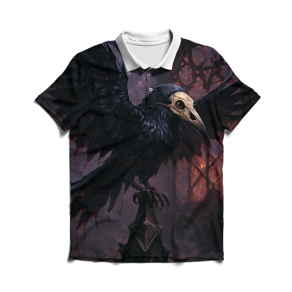 Vengeful Raven Of The Blood Spire custom polo shirts