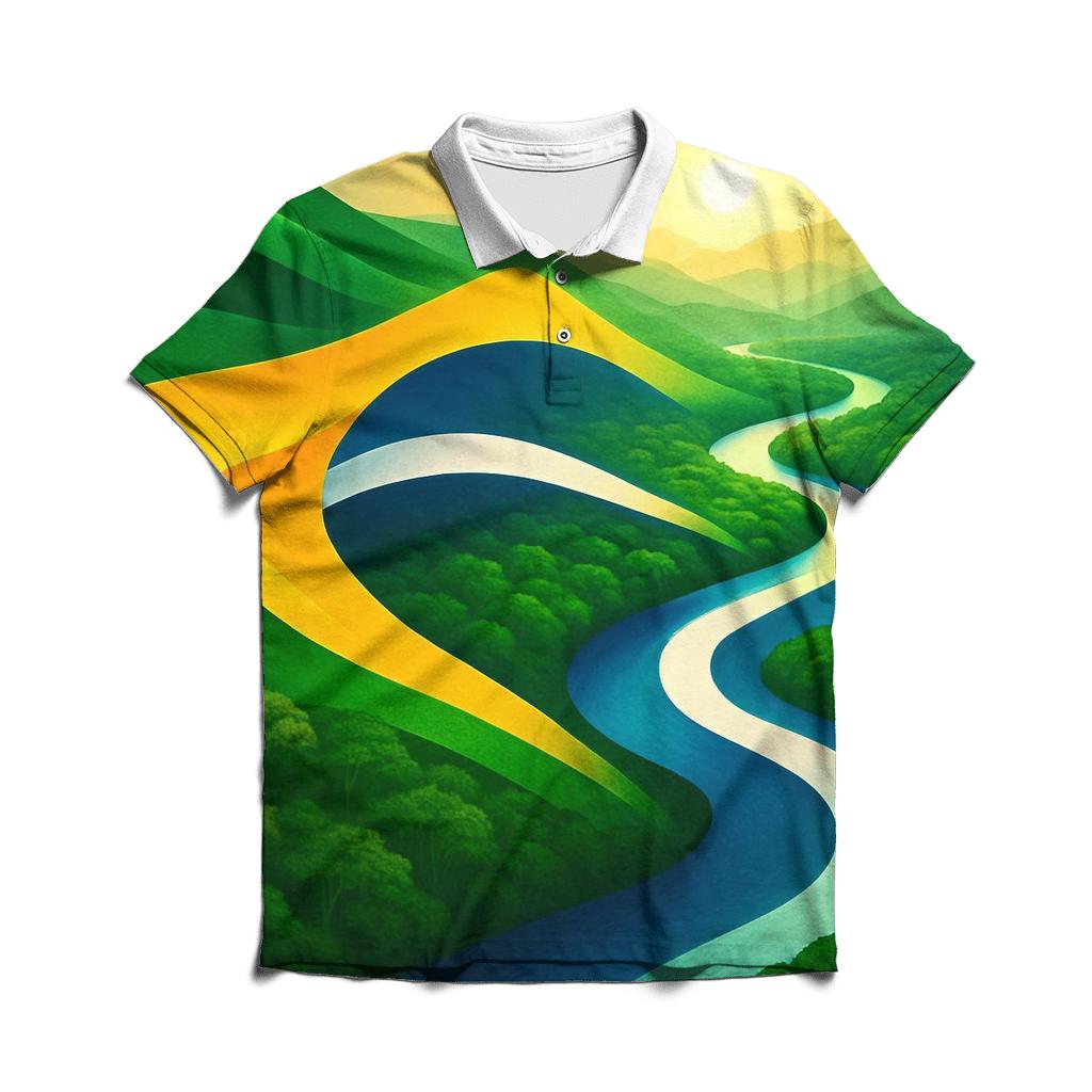 Amazon Pulse Banner embroidered polo tops