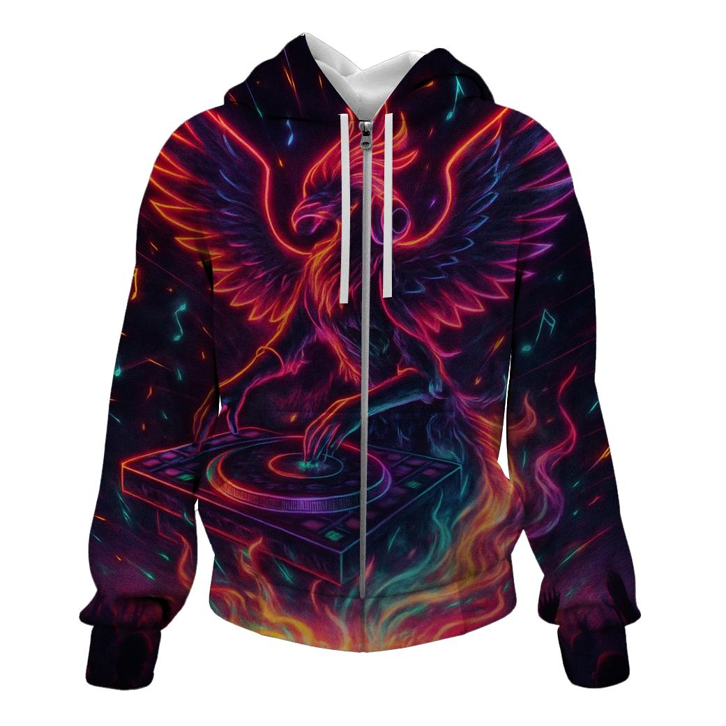 Hologram DJ Phoenix heavyweight hoodies