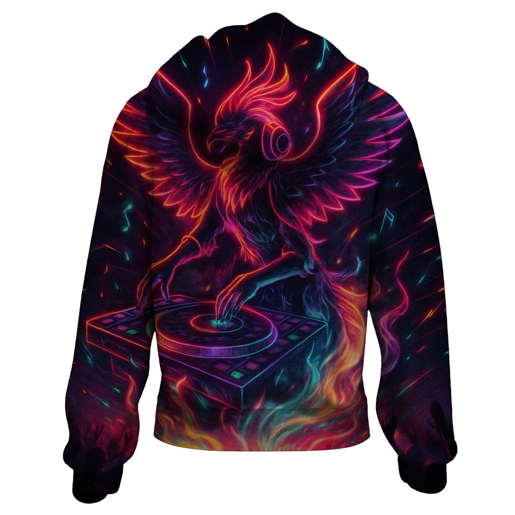 Hologram DJ Phoenix heavyweight hoodies