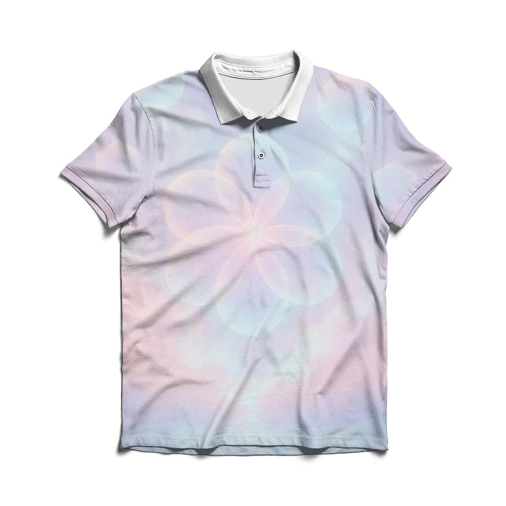 Pastel Mist Garden branded logo polo shirts