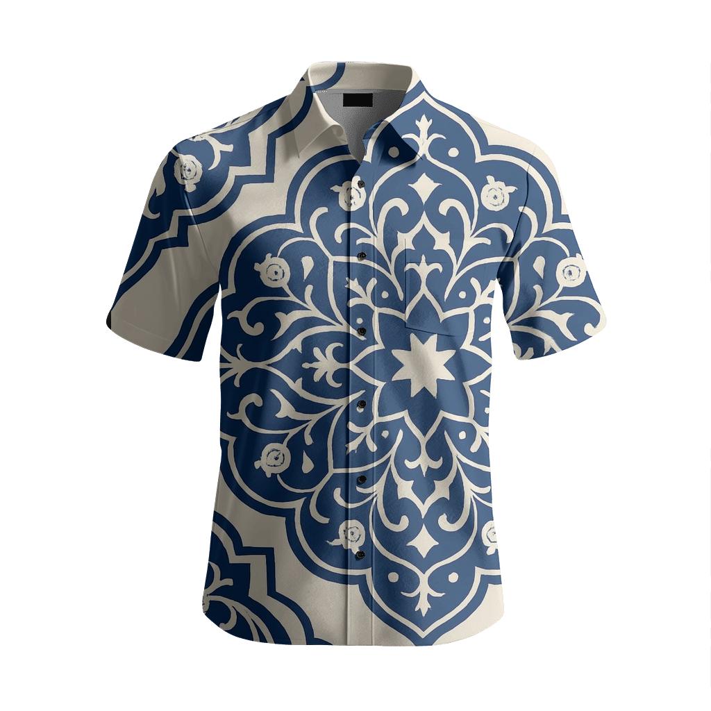 Sapphire Persian Medallion unique embroidered patterns