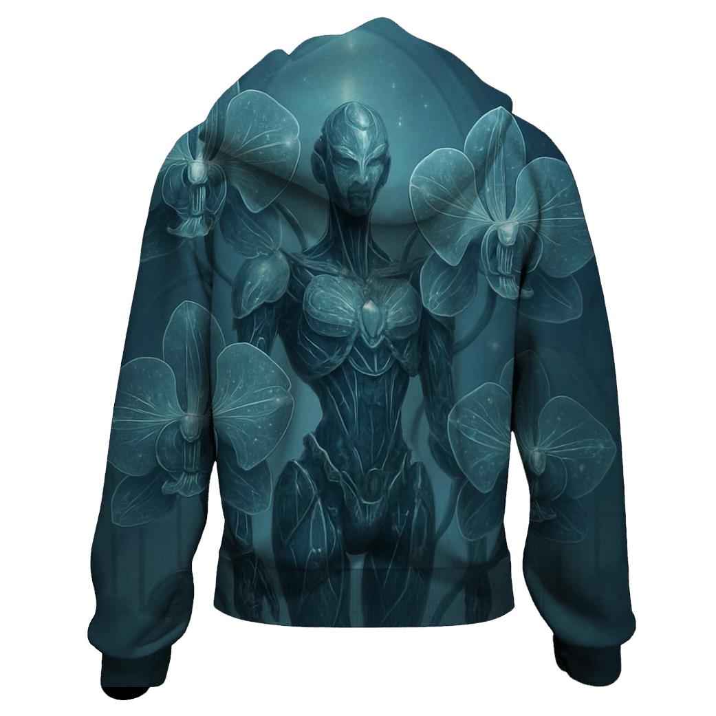 Binary Orchid Sentinel zip-up hoodies