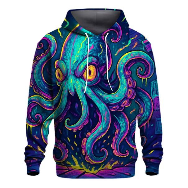 Neon Pocket Kraken custom hoodies
