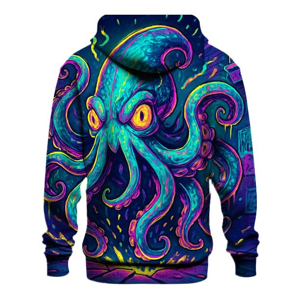 Neon Pocket Kraken custom hoodies