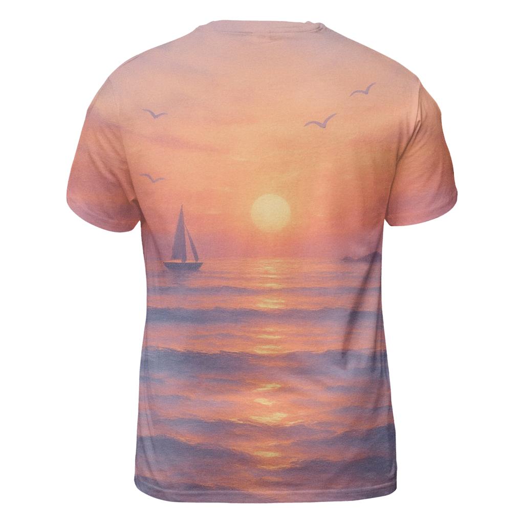 Coral Tide Horizon unique graphic print tees