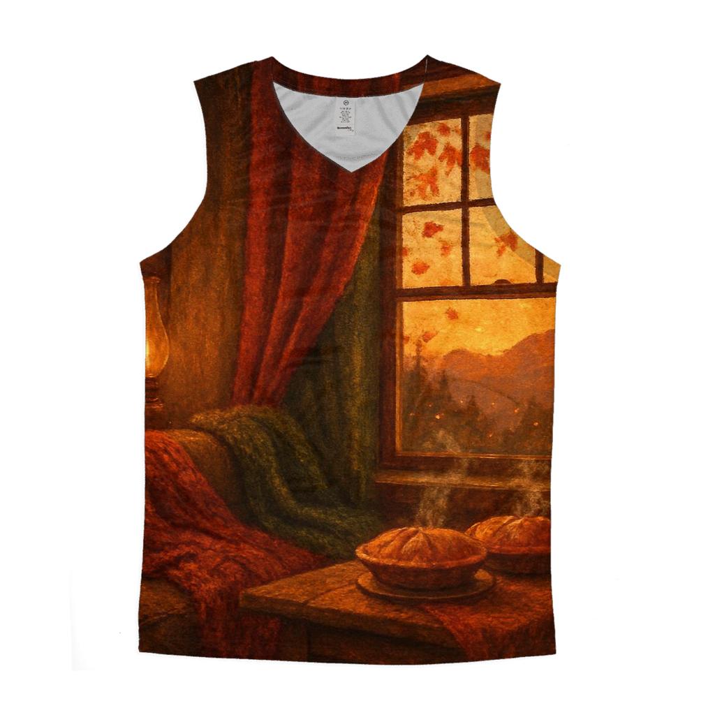 Cozy Cabin Harvest Nook casual summer tank tops