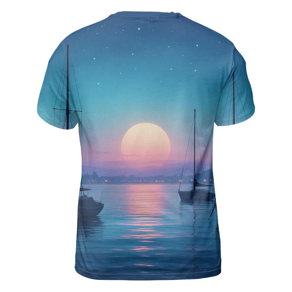 Teal Harbor Twilight personalized full print shirts