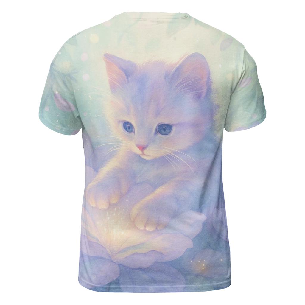 Botanical Dream Purring vibrant all-over design tees
