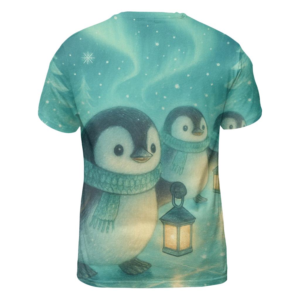 Penguin Lantern Parade unique graphic print tees