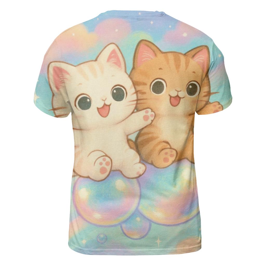 Rainbow Bubble Floaters statement graphic shirts