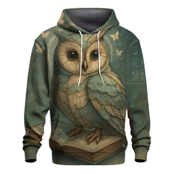 Patchwork Dreamer Owl graphic hoodies