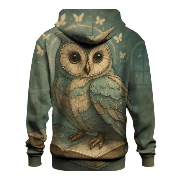 Patchwork Dreamer Owl graphic hoodies