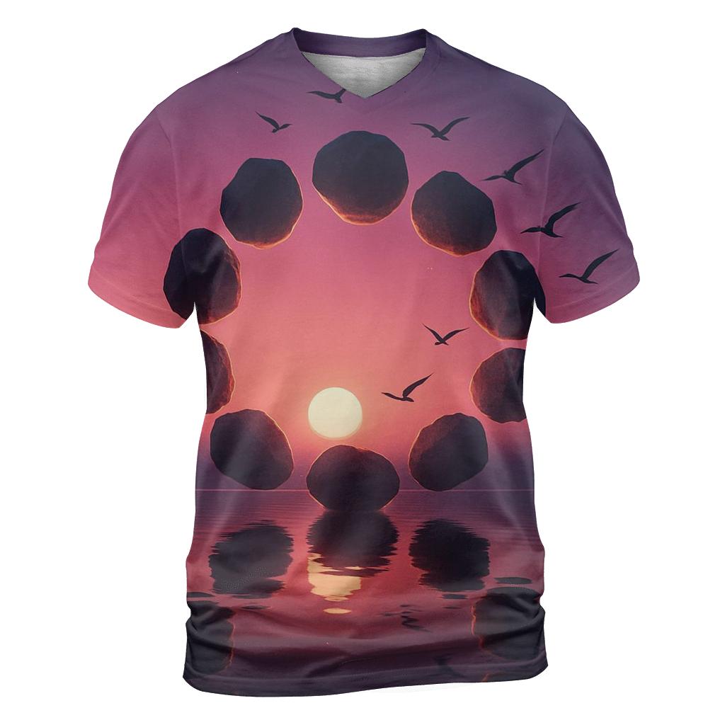 Cinder Sky Silhouette unique graphic print tees