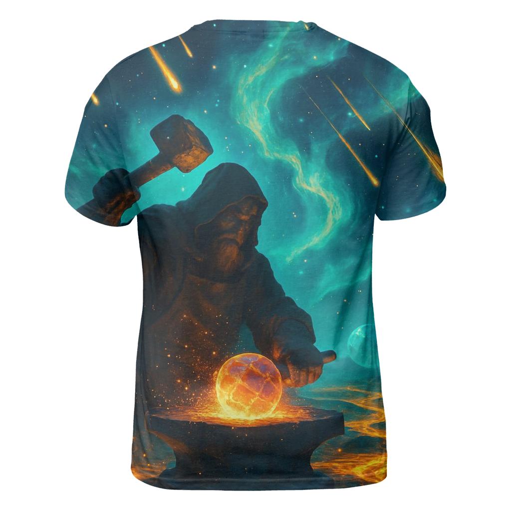 Crystal Nebula Forge statement graphic shirts
