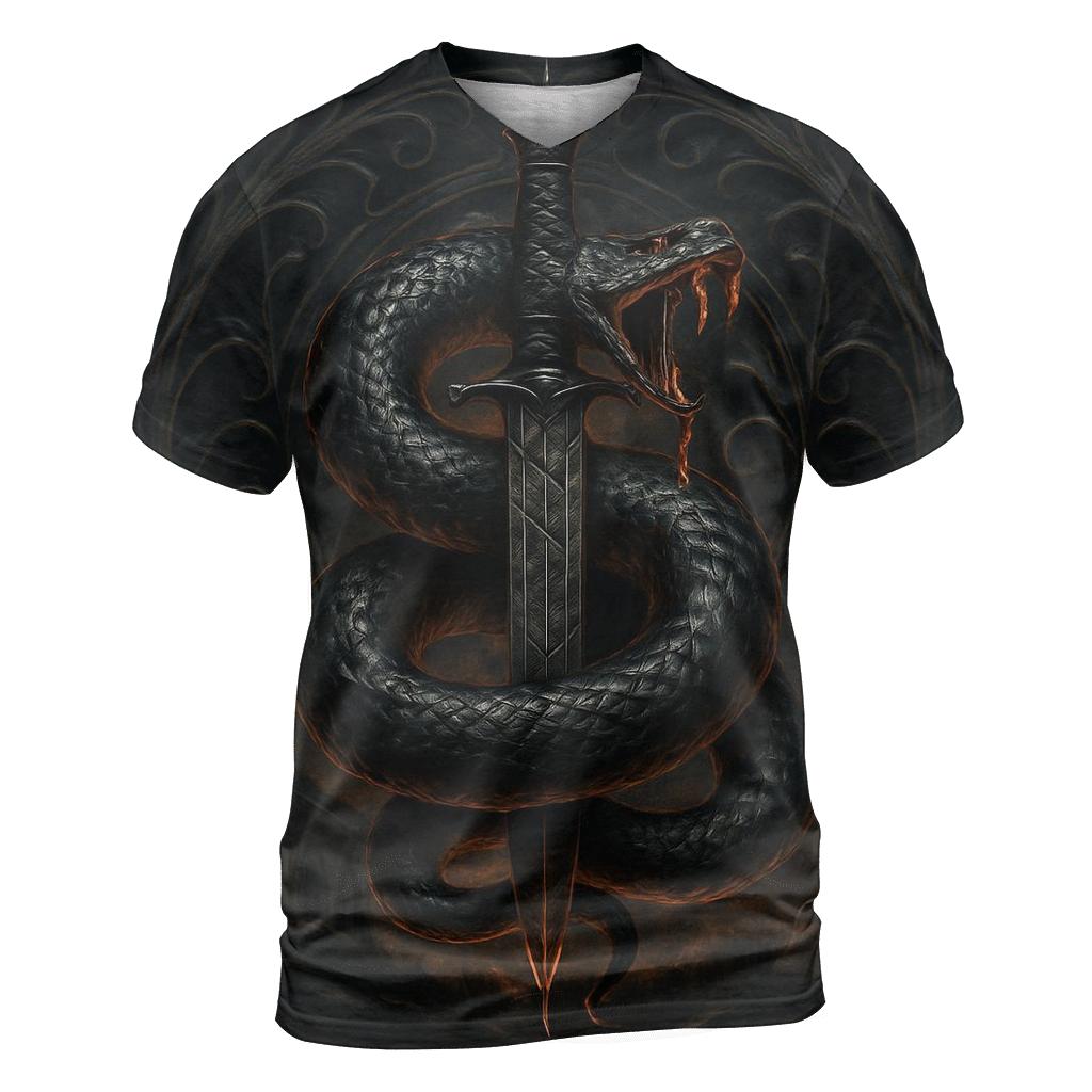 Serpent And Dagger Of Midnight Oath trendy printed shirt styles