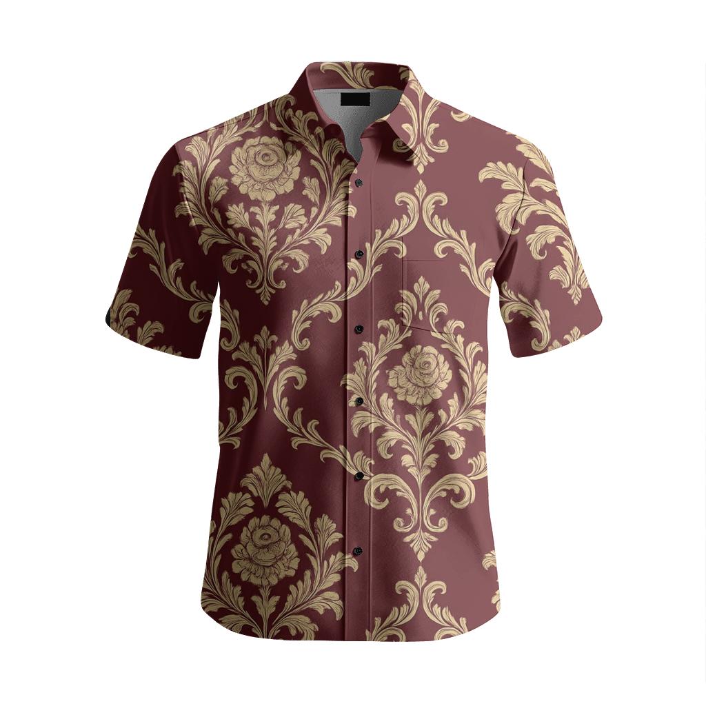 Victorian Damask Royale stylish threadwork shirts