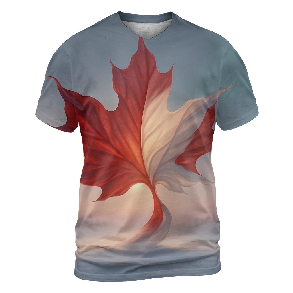 Maple Wind Sculpture trendy printed shirt styles
