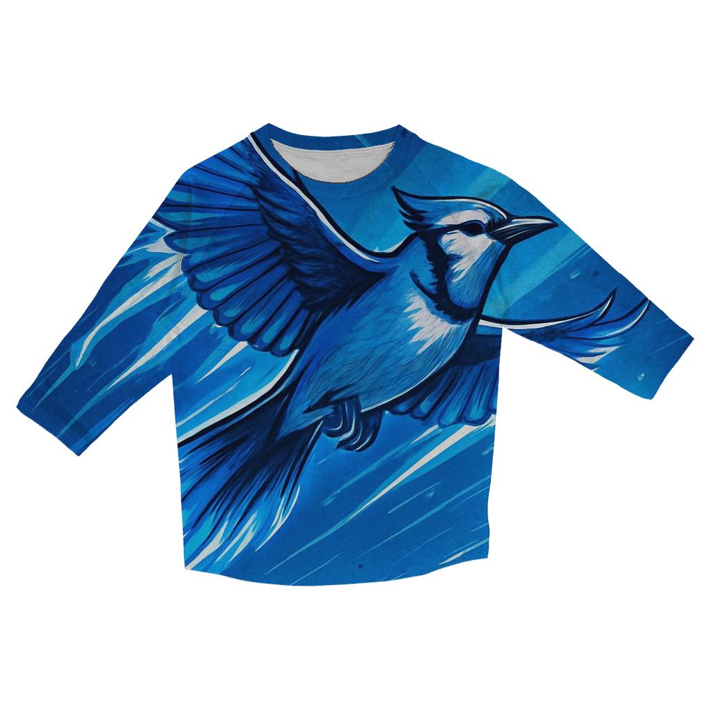 Blue Jay Over Stadium casual three quarter sleeve shirts