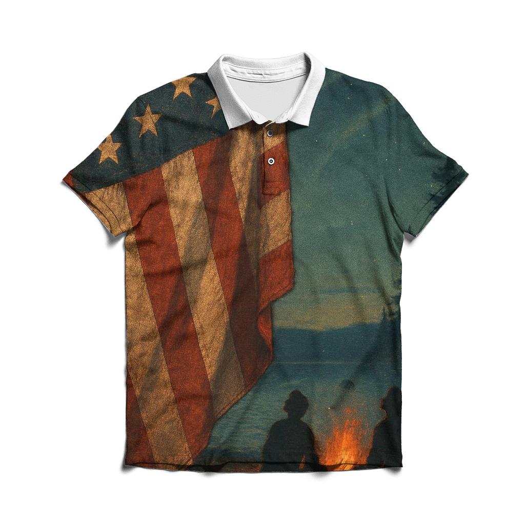 Vintage Campfire Standard custom polo shirts