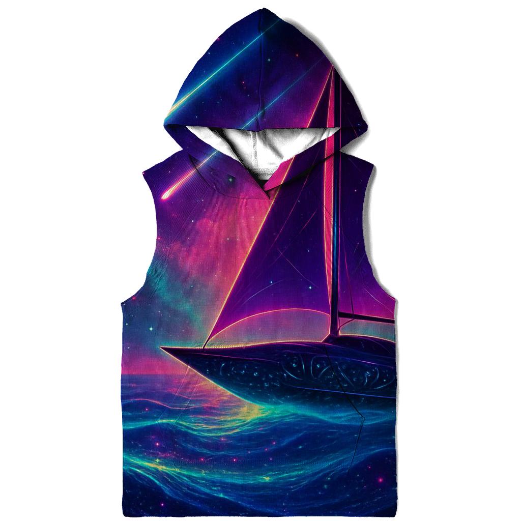 Neon Aurora Voyager graphic hoodies
