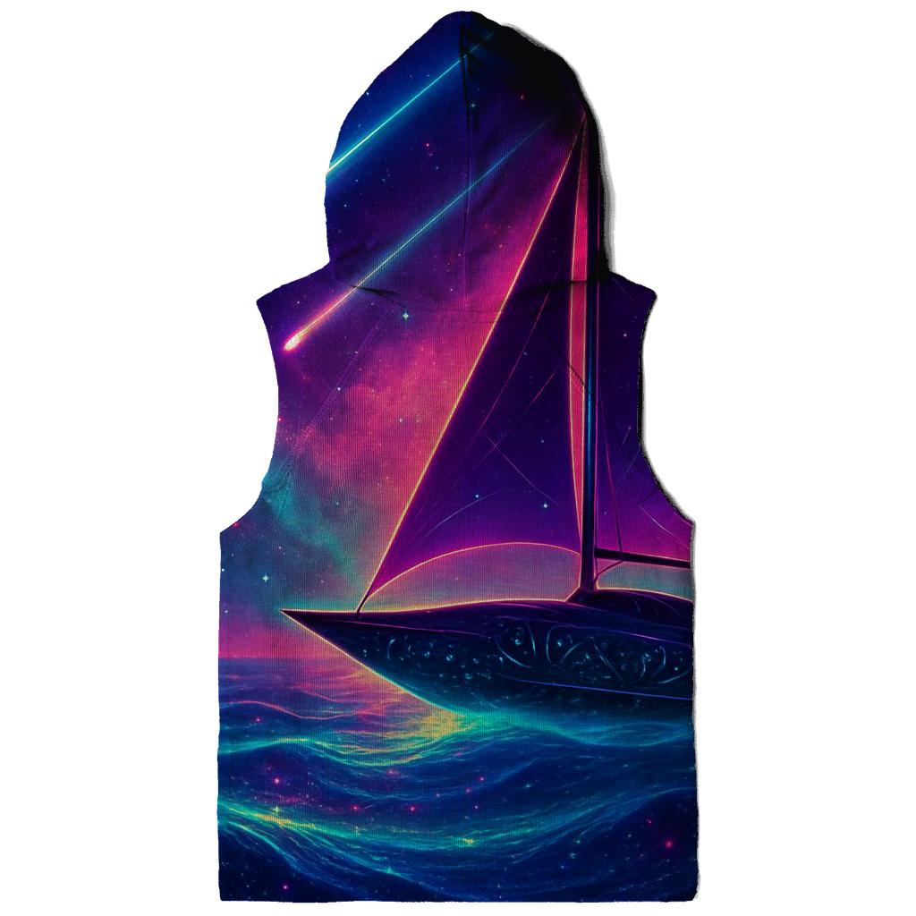 Neon Aurora Voyager graphic hoodies