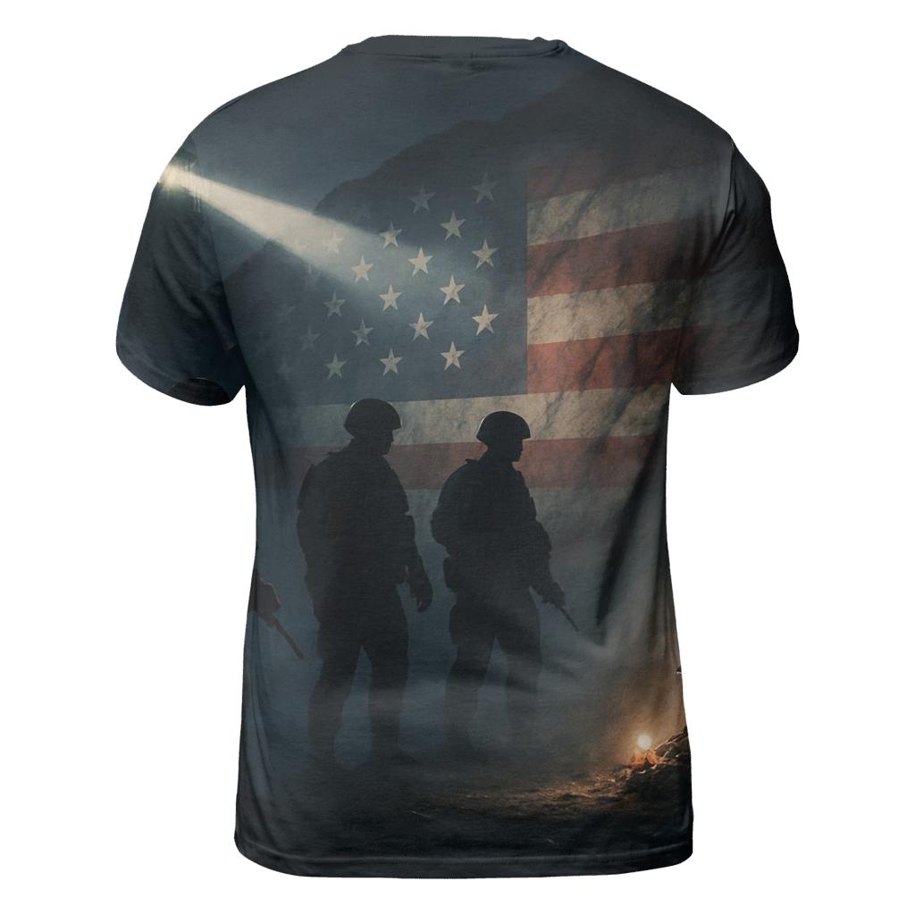 Quiet Beacon Patrol artistic all-over print tops