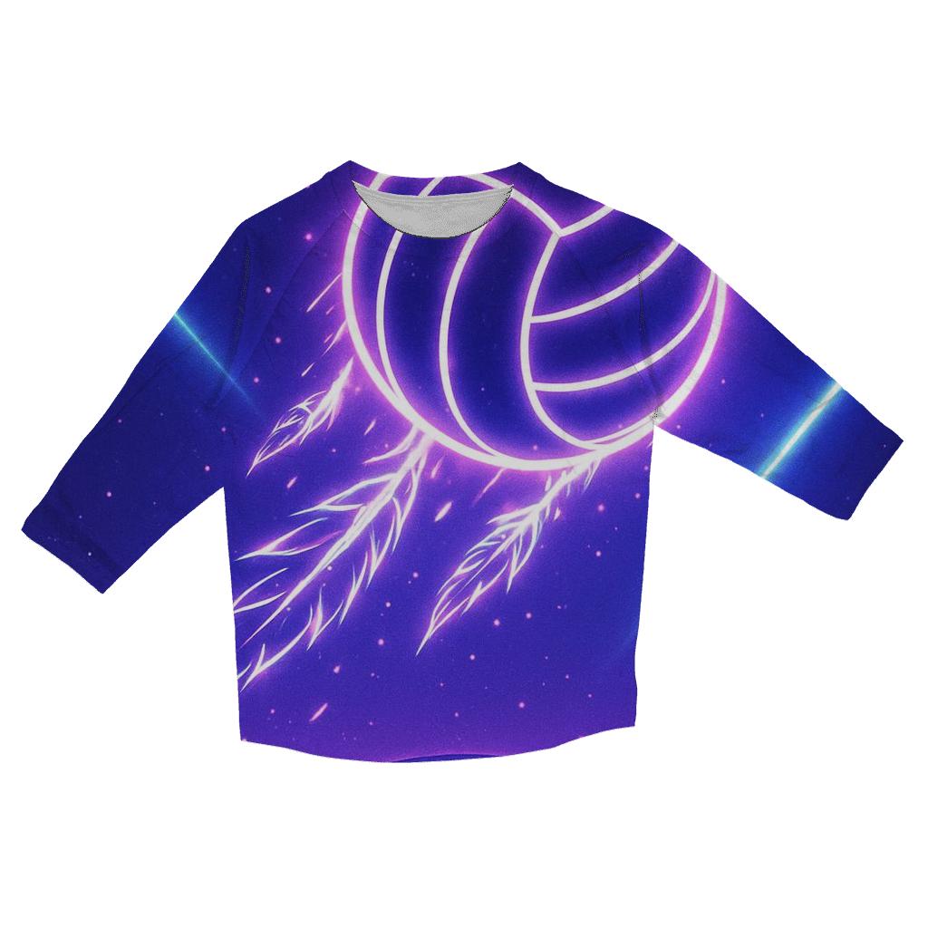 Skyline Strike With Blue Jays fashion 3/4 sleeve shirts