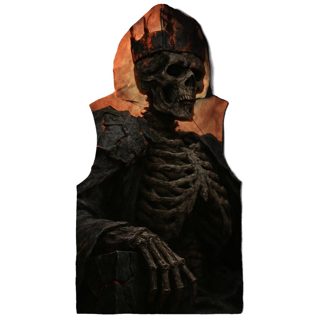 Ashen Throne Of The Skeleton King printed hoodies