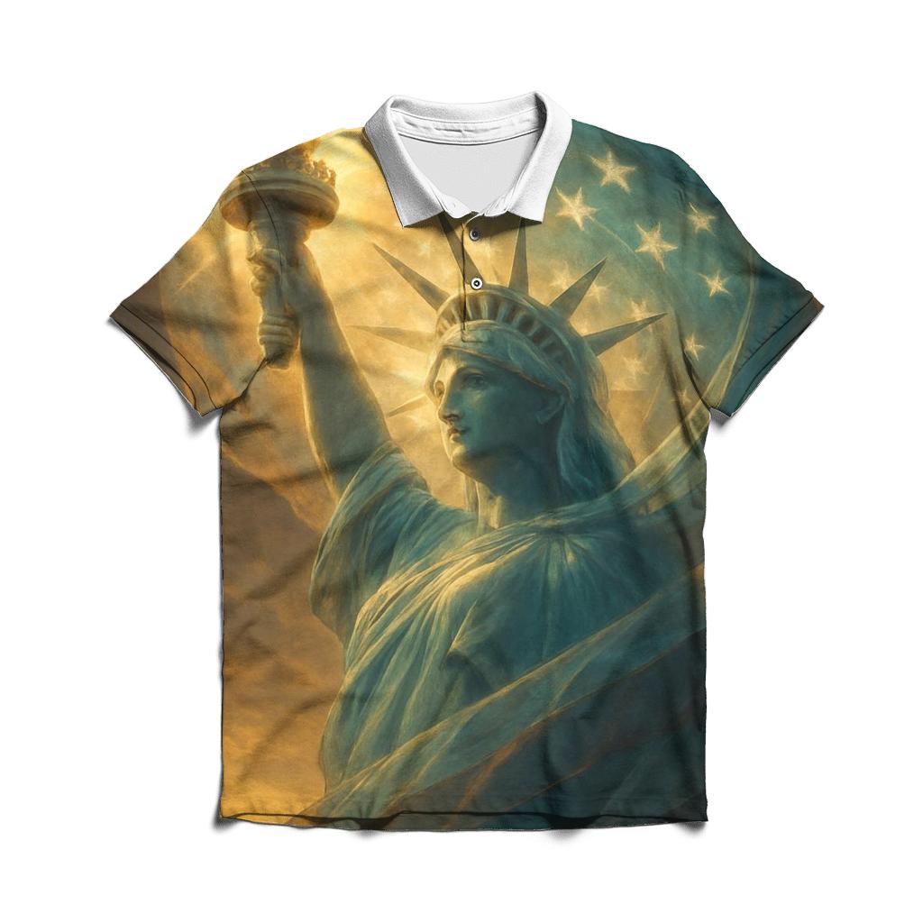 Liberty Halo Wrap stylish collar polo tees