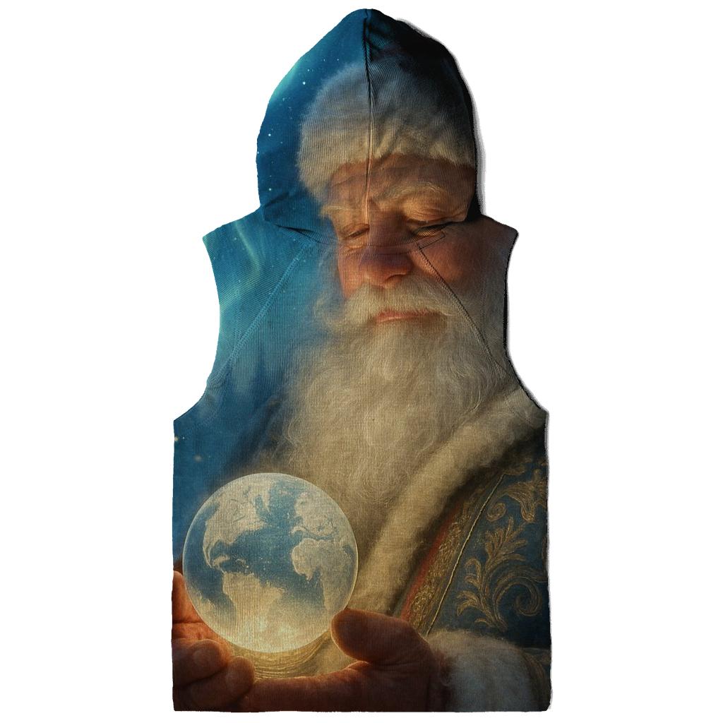 Grand Aurora Santa Portrait pullover hoodies